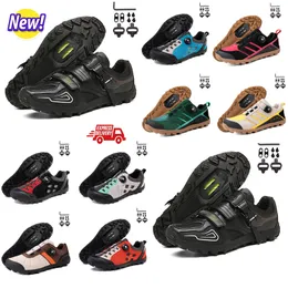 ركوب الدراجات أحذية رجال Speesdd Road Bike Sneakers Flat Carbon Cycling Shoes Mtb Cleats Women Mountain Bicycle Shoes SPD Racing ركوب الدراجات