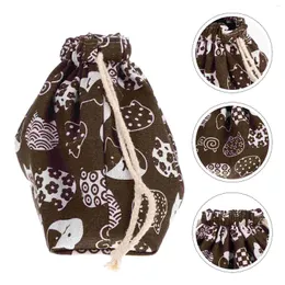 Dinnerware Lunch Bag Cotton Women Delivery Carrying Convenient Bento Carrier Storage Miss