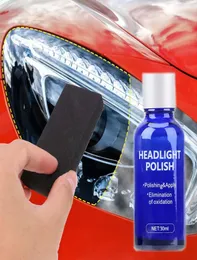 Bilvårdssats 30 ml Auto Headlight Repair Tool Restaurering Oxidation bakre glas Liquid Polish Polering Polering Antiscratch CO6959189