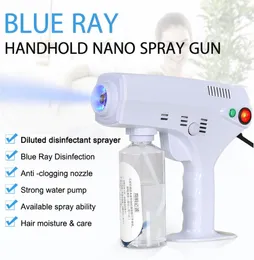 2020 Portable Blue Ray Nano Spray Gun för desinfektionsmedel sterilisering och hårfuktande handhållare för hemanvändning DHL Fast 3994029