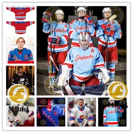 Maglia da hockey Cade Friedhoff Kansas Jayhawks 14 Jack Gerber 20 John Hannigan 4 Aiden Mathey 4 Kyle Meade 9 Lance Medina Maglie Kansas cucite su misura