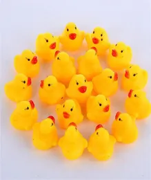 Baby Bath Toy Sound Rattle Children Infant Mini Rubber Duck Swimming Bathe Gifts Race Squeaky Duck Swimming Pool Fun Playing Toy I3628959
