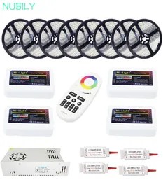 Strips 12V RGBW LED Strip Mi Light Controler 20M 40M RGBWW Waterproof Tape Press Remote 4 Zone Individual Control Power5289203