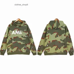 Толстовка с капюшоном Sweat Winter Autumn and New Amirs Американский камуфляж H-окрашенная Свободная одежда Ins Хип-хоп Пара Повседневная для мужчин и женщин YTDU