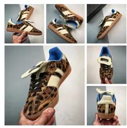 OG Designer Shoes Leopard Print Sambaed Vintage Trainer Sneakers أحذية غير نابضة غير قابلة للانزلاق