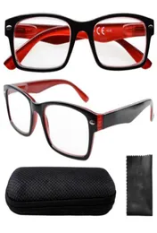 Cały Unisex Blackred Spring Eames Halfeye Style Reading Glass z obudową 0010152025303540 8082785