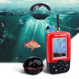 Russisches Menü Drahtloser Sonar-Angelalarm Fischfinder Unterwasser-Echolot Angeldetektor Tragbarer LUCKY Fischfinder 240227