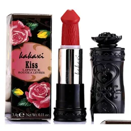 Lipstick Funny Penis Shape Lips Makeup Lipstick Mushroom Long Lasting Moisture Cosmetic Red Lip Matte Korean4608910 Drop Delivery Heal Dhtgc