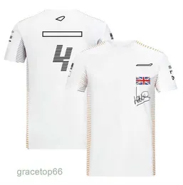 Herrpolos F1 Driver T-shirt Mens Team Uniform kortärmad fläktkläder Casual Sports Round Neck Racing Suit kan anpassas 4UAV