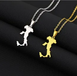 Pendant Necklaces Europe And The United States Stainless Steel Massachusetts Cape Cod Map Necklace Drop Delivery Jewelry Pendants Dhgxe