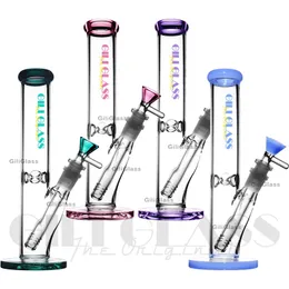 10 tum mini dab rigg hookah återvinnare glas bong cyklon inline perc bongs små tornado effekt vatten rör röker rörbubbler riggar virvel med skål