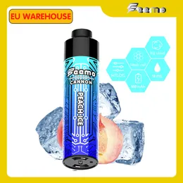 Caneta Puff Descartável Origin Big Cloud Feemo Cannon DTL Big Puff puff 10000 18ML pré-preenchido Puff 10K vapes tipo-c carga de cabo com 0,5ohm recarregável entrega em estoque da UE