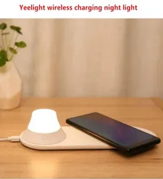 Original Xiaomi YouPin Yeelight Wireless Charger med LED Night Light Magnet Attraktion Snabbladdning för iPhones Samsung Huawei8927418