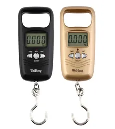 MINI Hanging Scale Pocket محمولة 50 كجم LCD الأمتعة الرقمية الترجيح على مقياس خطاف الصيد المقياس الإلكترونية لقياس الوزن 8320925