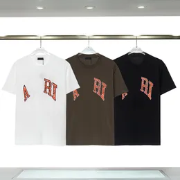 남성 Tshirts 대형 편지 로고 인쇄 여성 티 셔츠 청소년 소년 하이 스트리트 탑 풀 오버