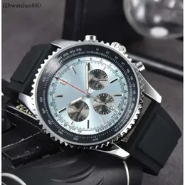 Relógios de pulso para homens Novos relógios 48mm de diâmetro All Dial Work Quartz Watch NAVITIMER 1884 Top Brand Chronograph Clock Steel Belt Mens Fashion BREI