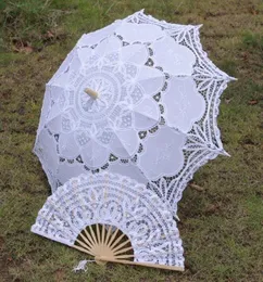 Venda de guarda-sóis e leques de noiva com renda de casamento, guarda-chuva europeu, novos adereços de pografia, lindos acessórios de noiva 2732436