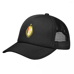 Berets R Standard de Liege Logo Baseball Cap för män Kvinnor Bulk Snapback Trucker Hats Justerbara unisex fiske-nät-back