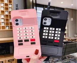 3D Cellular Classic Phone Phone Fase for iPhone 13 13promax 11 przypadków 11Pro XS Max 6 7 8 Plus Protection retro antyLulite Soft9903725