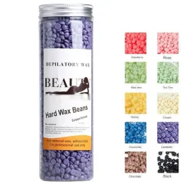 ملابس السباحة 400G/حزمة شمع الفاصوليا Deplatory Hot Film Wax Pellet إزالة البيكيني الوجه أرجل الذراع إزالة الشعر بين للجنسين