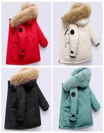 2022 Winter Designer Kids Coard Down Stacket for Boys Real Raccoon Fur Fur Shicay Warm Warm Ware Wear Coats 212 Boys Jackets years Kid T3050946