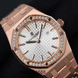 Elegant Wrist Watch Racing Wristwatches AP Royal Oak Series Watch Womens Watch 33mm Diameter Quartz Movement Precision Steel Platinum Rose Gold Leisure Female Luxu