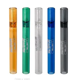 4.29 polegadas 109mm HONEYPUFF Colroful Grosso Pyrex One Hitter Bat Tubos de vidro Suporte para narguilé Steamroller Filtros de tubos manuais para tabaco seco erva queimador de óleo Dab Rigs Novo