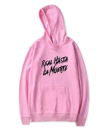 Anuel AA ألبوم Real Hasta La Muerte Hoodies الرجال Hip Hop Hoodie Sweatshirt Spring Autumn Male Male Kpop Hoodies Full X09631437