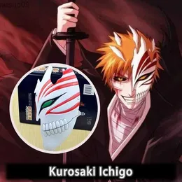 Designer masker 19 x 27 cm anime blekmedel halva facecover Kurosaki ichigo masker plast cosplay kostymer tillbehör rekvisita för halloween utförande