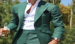 Fashion Green Mens Suits Classic Slim Fit Wedding Groom Tuxedos 2 Pace Party Party Suit Suit Sucture Made Made Turched Rold5028906