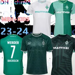 24 25 Werder Bremen Специальные футбольные майки 2023 2024 Как глубоко у вас любовь Ducksch Bittencourt Friedl Veljkovic Schmid Agu Jersey Football Рубашки для мужчин детские набор