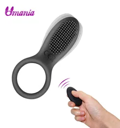 Remote Control Male Vibrator Cock Vibrating Ring Clitoris Stimulator Erotic Toy For Couples Penis Erection Ring Sex Toys For Man M9387179