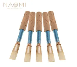 NAOMI 5 PCS Bulrush Oboé Reed Bocal Macio Orquestral Médio Luz Azul Cor Peças de Instrumento de Sopro de Alta Qualidade New6332813