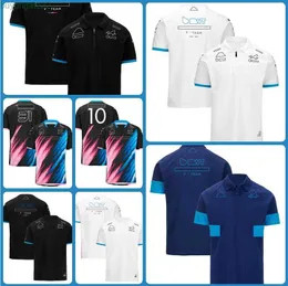 رجال Polos New Formula One F1 Racing Complay Competition Team Team Team Polo T-Shirt Shirt Summer Summer Mens T-Shirt therable GKC9