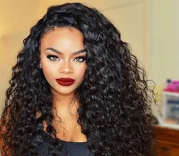 250 High Density Glueless 360 Lace Frontal Wig Curly Human Hair Perücken für schwarze Frauen Brasilianische Haare Vorgezupfter Haaransatz diva14129582