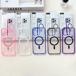 iPhone 15 14 Pro Max 11 12 13 Pro Max XR XR XS 7 8 Plus X Shockproof Acrylic Cover Coque in Retail Box 100pcs