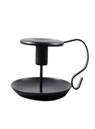 Iron Taper Candle Holder Black Candlestick Holders Insense Stands Wedding Dinning Party Decorations3380816
