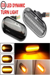 Para Renault Clio 1 2 Kangoo megane Espace Twingo Master LED Dinâmico Marcador lateral Turn Signal Luz para Nissan Opel Smart Fortwo4565982