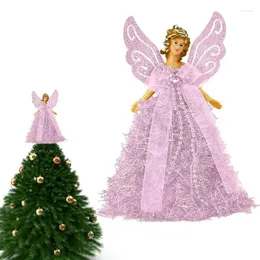 Juldekorationer Angel Treetop Figurine Tree Topper Star Doll Standing