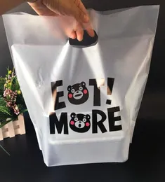 Thank You Plastic Gift Bag Cloth Storage Shopping Bag with Handle Party Wedding Plastic Candy Cake Wrapping Bags1213j6518632