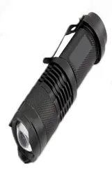 Mini Penlight 2000lm Waterproof LED -ficklampa Torch 3 -lägen Zoombar justerbar Fokus Lykta Portable Light Använd AA 14500 Batter1012045
