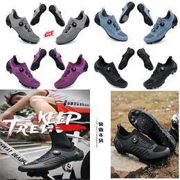 Deszigner Cycling Shoes Men Sports Dirt Xcroad Bike Shoes Flat Speed ​​Cycling Sneakers Flats Mountain Bicycle Footwear SPD Cleats Shoes 36-47 GAI