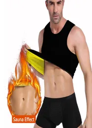 Ningmi Zayıflama Erkek Gömlek Ter Sauna Takım Mahzi Yağ Burner Bel Eğitmeni Fitness Tank Top Vücut Şakacı Kaybetti