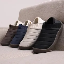 Sapatos casuais 2024 inverno antiderrapante algodão-acolchoado espessamento chinelos para mulheres e homens quente interior impermeável casa