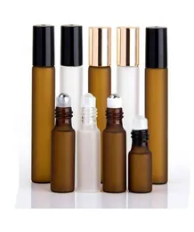 3 ml, 5 ml, 10 ml, frostklare, bernsteinfarbene Roll-On-Rollerflasche für ätherische Öle, nachfüllbare Parfümflasche, Deodorant-Behälter2009507