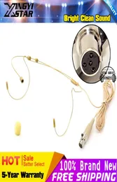 Köttfärg mini xlr 4 stift ta4f 4pin plug -kontakt headworn earhook headset mikrofon för trådlös bodypack sändare8801525