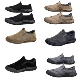 Spring Men's New One Style, Foot Lazy Comfortable Breathable Labor Protection Shoes, Men's Trend, Soft Soles, Sports and Leisure Shoes E 44