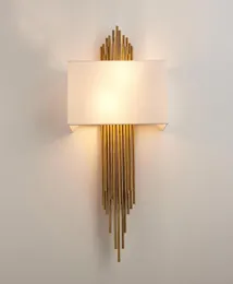 Nordic Modern Gold Wall Lamp LED Sconces Luxury Wall Lights For Living Room Bedroom Badrum Hem inomhusbelysning Fixture Dekor1551321