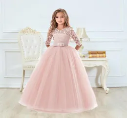 Girl039s Dresses Girls Ceremony Dress for Wedding and Party Gown Utsökt nattvardsgång Luxury Princess Elegant Lace Year Costumeg8864136