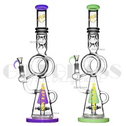 18 inches big Hookahs glass beaker bongs Zob Hitman bong Water pipe dab rigs High quality oil rig Two functions heady Straight Tube pipes